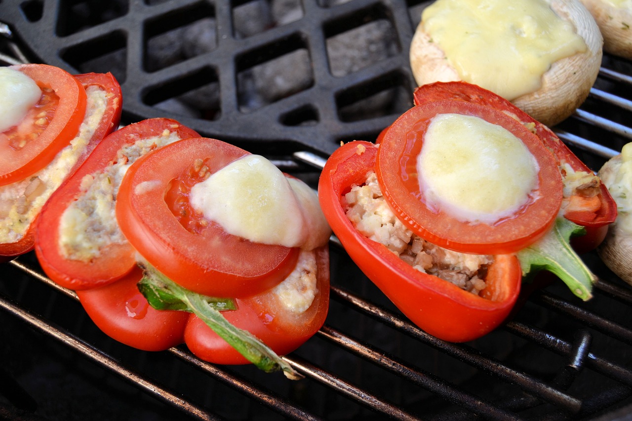 Gevulde Paprika Barbecue/Oven Recept – Heerlijke Paprika’s Met Een Pittige Gehakt Vulling & Kaas