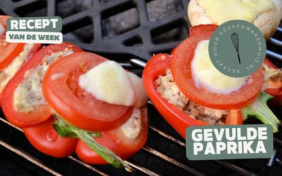 Gevulde Paprika Barbecue/Oven Recept – Heerlijke Paprika’s Met Een Pittige Gehakt Vulling & Kaas