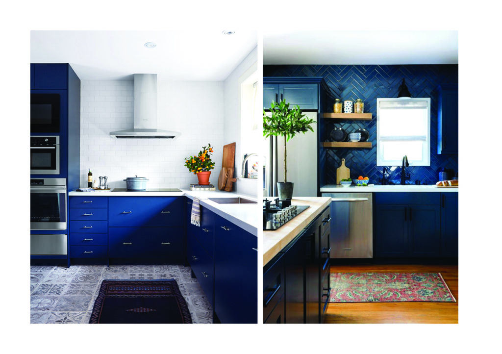 blauwe keuken klassiek