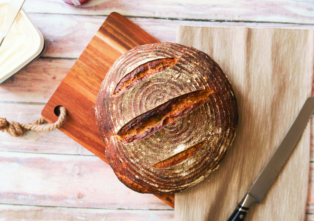 houten snijplank brood