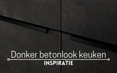 Inspiratie: donker betonlook keuken