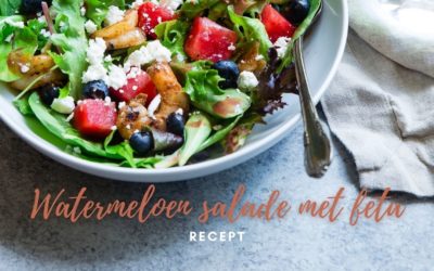 Watermeloensalade met feta – Recept