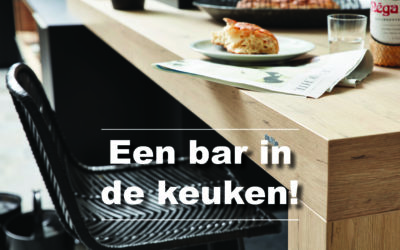 Een bar in de keuken!