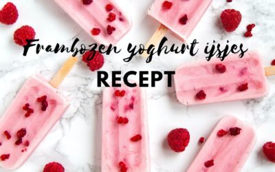 Frambozen yoghurt ijsjes – Recept om zelf ijsjes te maken