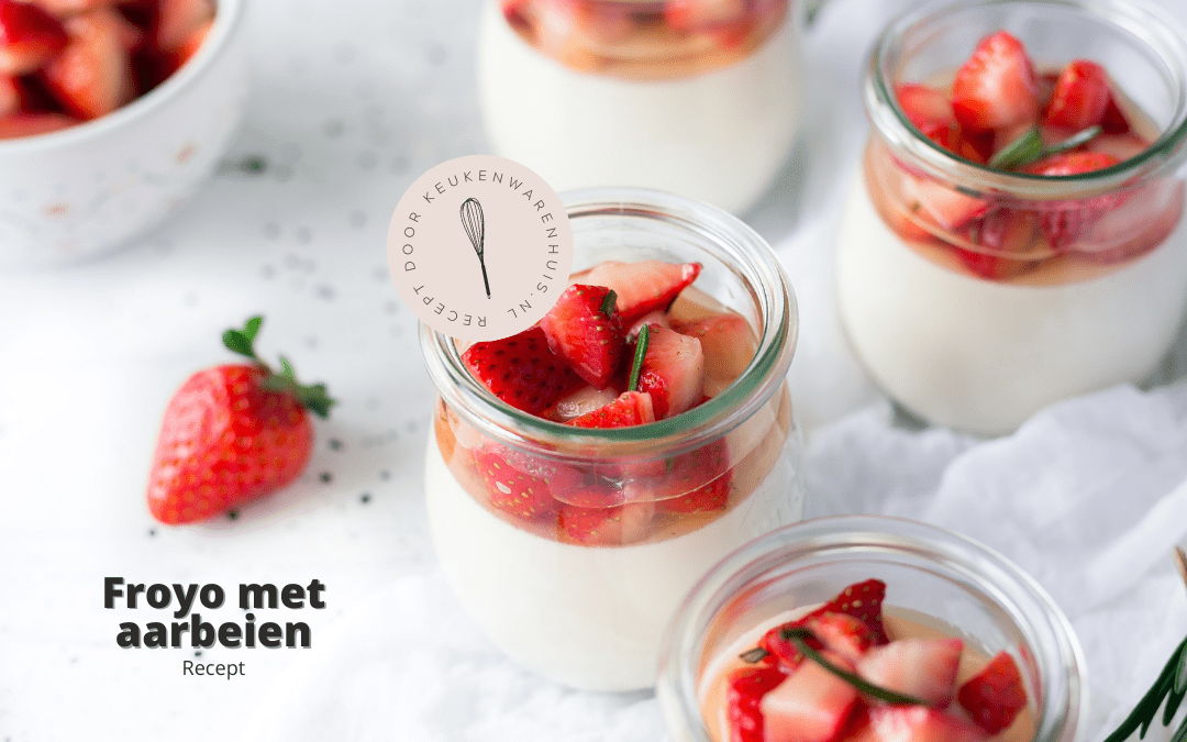 Frozen Yoghurt Met Aardbeien Recept Keukenwarenhuis Nl