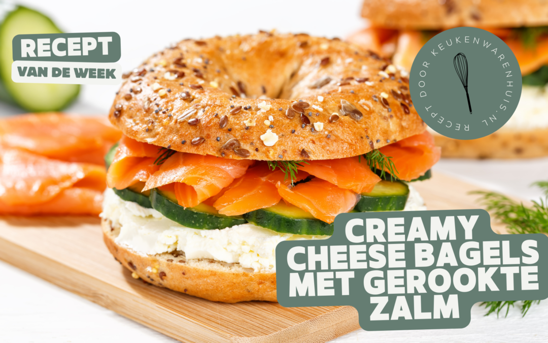 Creamy cheese bagels met gerookte zalm – recept