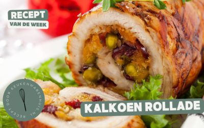 Kalkoenrollade met appel, cranberries en walnoten vulling – Recept