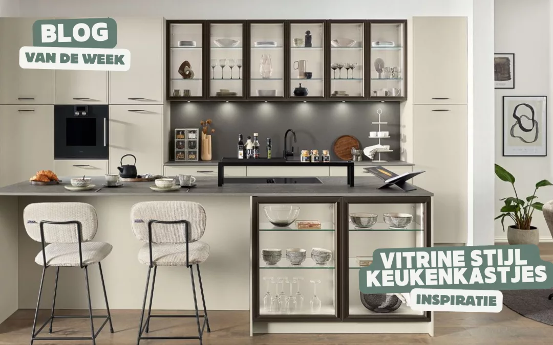 Vitrinekasten in de keuken