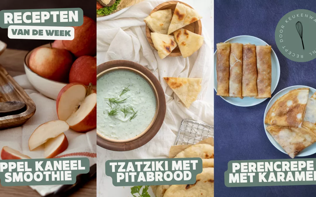 Drie makkelijke recepten: smoothie, tzatziki & perencrêpes