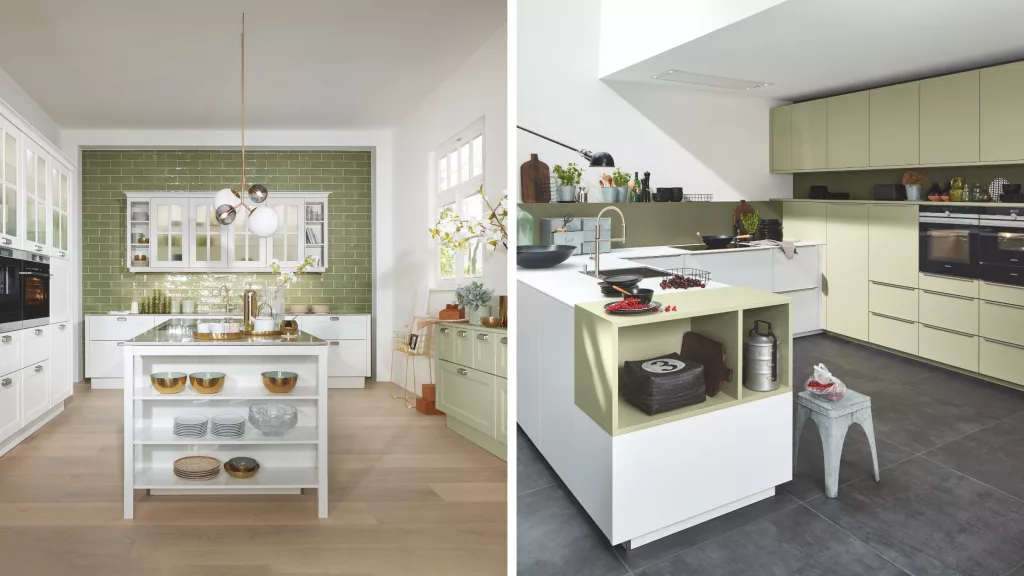 De mooiste combinaties voor een groene keuken