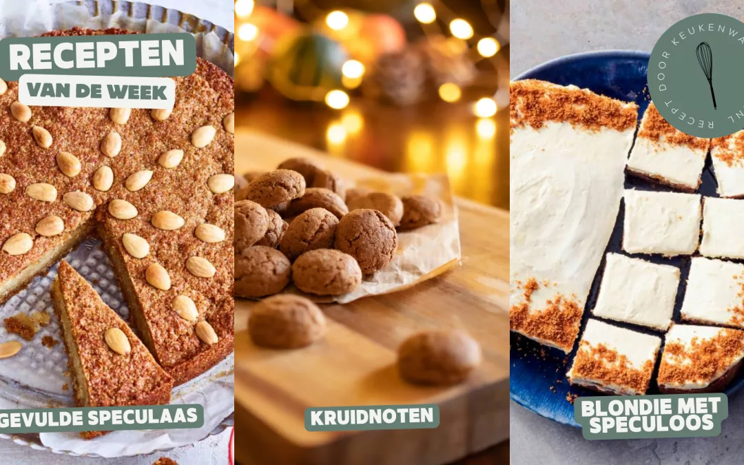 Gevulde speculaas, kruidnoten en blondie speculoos